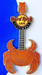 2010 HARD ROCK CAFE BALTIMORE CRAB GUITAR PIN - Picture 1 of 1