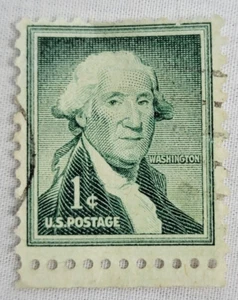 US-Briefmarke ~ George Washington 1789-1797 ~ 1¢ Green Stamp ~ Z67 - Bild 1 von 6