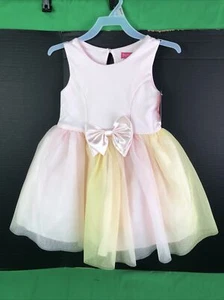 Zunies Blush Pink and Yellow Girl Dress SIZE XSMALL - Picture 1 of 3
