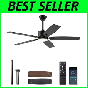 Elegant 52" DC Ceiling Fan with Lights - App & Remote, High Efficiency Design - Picture 1 of 10