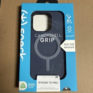 Speck Candyshell Grip Case for iPhone 15 Pro New In Box Navy Blue - Photo 1 sur 1