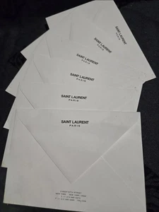 Autentiche buste carta intestata ufficiali Yves Saint Laurent vintage, carta. Leggi - Foto 1 di 19