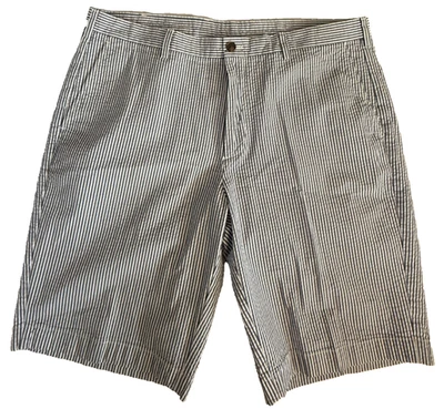 BROOKS BROTHERS SEERSUCKER SHORTS HOMBRE 40 AZUL BLANCO RAYAS 100% ALGODÓN 40"x11" Foto 1 de 4