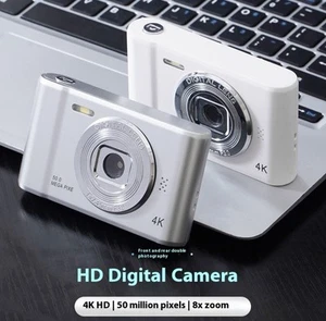 50MP Digital Camera 16x Zoom 4K Recording Selfie Auto Flash Dual Lens W/ SD Card - Picture 1 of 14