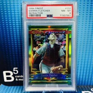Darrin Fletcher 1994 Topps Finest #137 Refractor PSA 8 - Picture 1 of 2