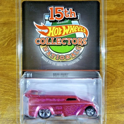 Hot Wheels RLC 15th Collectors Nationals Drag Dairy 674/3600 розовые настоящие райдеры - Изображение 1 из 3