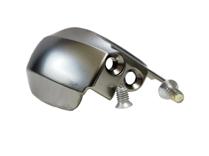 Shimano Dura-Ace ST-9001 Right Hand Lever Name Plate with Fixing Screw Silver - Image 1 of 1