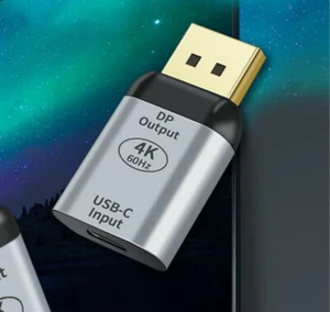 USB-C Female to DisplayPort Male Adapter 4K@60HZ for MacBook Mobile phone to TV - Picture 1 of 1