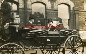 REAL PHOTO POSTCARD PRINCE ARTHUR OF CONNAUGHT, DONCASTER, WEST YORKS, SCRIVENS - Picture 1 of 2