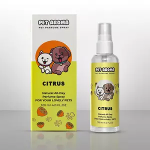 PET AROMA Natural All-Day Perfume Spay For Pets CITRUS 4 oz 120 ml - Picture 1 of 7