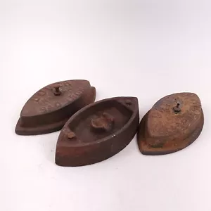 3 Vintage Gusseisen Traurige Donver Türstopper - Bild 1 von 6