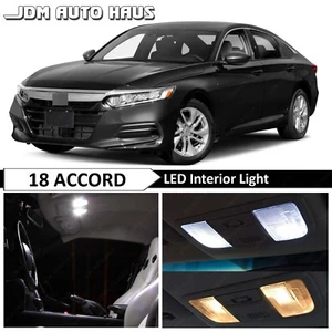 Kit de 16 bombillas LED interiores completamente blancas para Honda Accord 2018 - Imagen 1 de 12