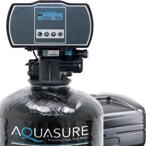 AQUASURE Digital Metered Water Softener System 48,000 Grain Sodium Chloride - Picture 1 of 9