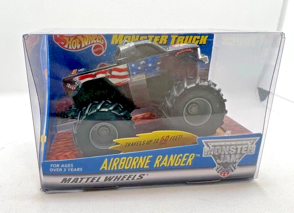 Hot Wheels Rev and Go Monster Truck Airborne Ranger Power 1999 New Hot Wheels  - Image 1 of 4