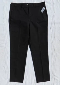 NEW GAP US Women’s sz M 8 Tall Black Stretch Versatile Slim Ankle Pants Pockets - Picture 1 of 5