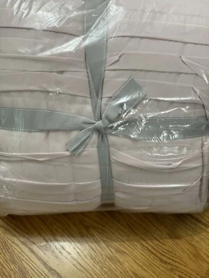 Edredón Pottery Barn PB Teen Pretty Pleats XL TWIN Rubor, Rosa Nuevo Foto 1 de 4