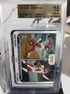 🔥2023 Panini Instant #275 RC Isiah Pacheco/ Moore BGS Pristine 10 #1/1084🔥 - Picture 1 of 9