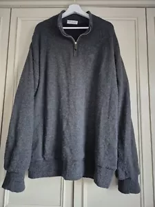 Auchterlonies Scottish St Andrews Wool & Lined Jumper, Grey, Size XXL - Picture 1 of 7