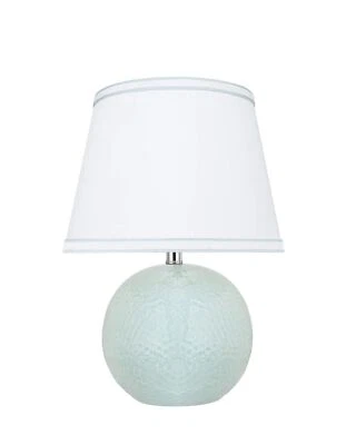 Aspen Creative 40193-11, Lámpara de Mesa Cerámica de Alta Transición de 15", Verde/Azul... Foto 1 de 4