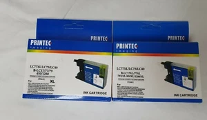 Printec Imaging LC77XL/LC73/LC40 Black/Cyan New - Picture 1 of 2