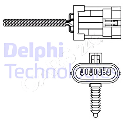 Sonda lambda Delphi per Vauxhall Opel Chevrolet Daewoo Dongnan VW Astra 855345 - Immagine 1 di 1