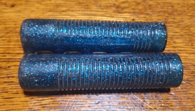Vintage 70’s 80’s SPARKLE Blue Fahrrad Griffe Glitzer Lowrider Beach Cruiser - Bild 1 von 4