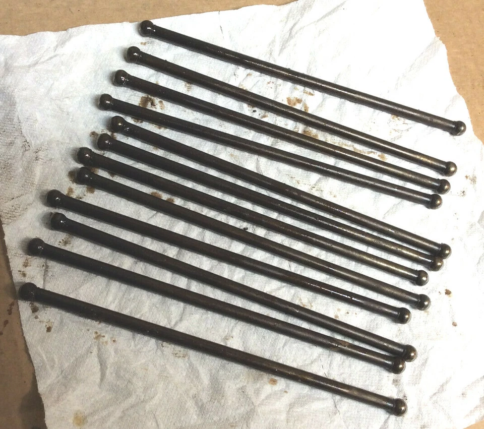 Ford Mustang 1966 1967-1970 6 cilindros Varillas de empuje (12) ¿aproximadamente 8 1/4?" No/Ajustable Foto 1 de 1