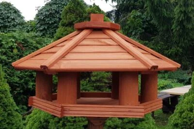 Vogelhaus XXL Typ KO,Vogelfutterhaus,Holzvilla,Vogelstation,auch Ständer ausHolz - Bild 1 von 4