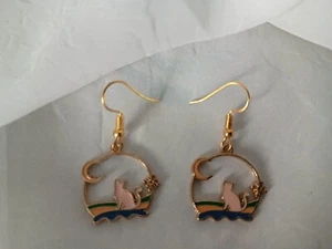 Ohrringe Juweley Purrfect Feline Mode Mädchen Damen Geschenk Katze Hängel - Bild 1 von 2