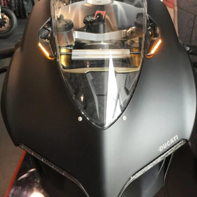 Nuevo Rage Compatible con Ducati 1199 Panigale Espejo Bloqueo Señales de Apagado Foto 1 de 3