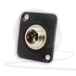 REAN RT4MP Mini 4 Pin XLR Circular Chassis Panel Mount Connector. D-type PANEL - Picture 1 of 2