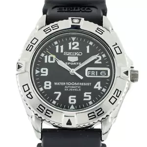 Seiko 5 Sports Automatic Stainless Steel Mens Watch 7S36A - Picture 1 of 8