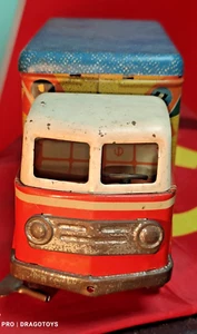 VINTAGE TOY TRUCK CIRCUS RAINBOW PYSHMA 50-60s WIND UP 'Радуга Пышма' CCCP + KEY - Picture 1 of 24