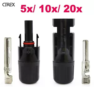 5/10/20 Pairs Solar Panel 30A Line Plug Socket Connectors Male & Female Pv IP67 - Foto 1 di 16