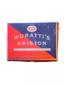 Murattis Ariston Turkish 20 Cigarettes Box, empty, Made in Switzerland - Picture 1 of 4