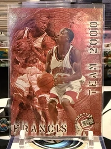 1999 Press Pass Authentics Team 2000 Steve Francis #T2 Rookie RC MJR 11V - Picture 1 of 2
