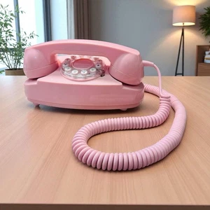 CROSLEY Push Button Princess Desk Phone Pink Retro Model CR59 - Picture 1 of 9
