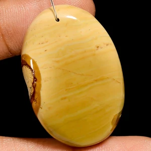Natürlicher kaiserlicher Jaspis ovaler Cabochon gebohrter Edelstein 55 kt 36 x 24 x 7 mm A-36731 - Bild 1 von 2