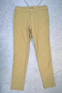 Lululemon ABC Hose Herren 31x32 khaki hellbraun Chino Tapered Stretch recycelt LM5AQZS - Bild 1 von 18