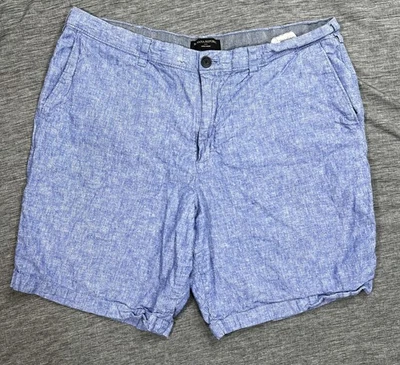 Pantalones Cortos Banana Republic Para Hombre 38 Azul Aiden Lino Algodón Chino Informal Verano Foto 1 de 4