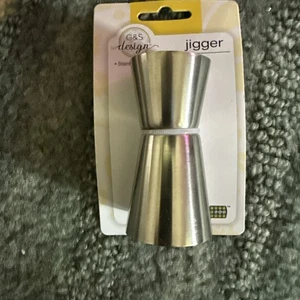 Nuevo en paquete G & S Jigger, acero inoxidable 0,5 oz. x 1 oz - Imagen 1 de 3