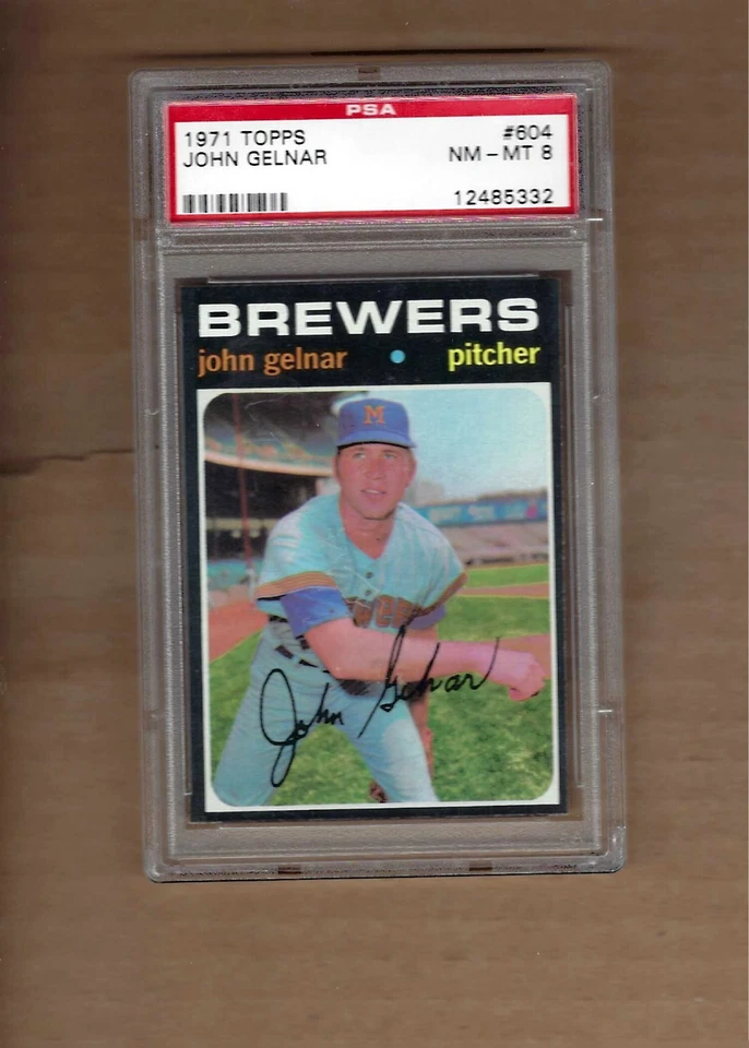 Topps John Gelner 1971 # 604 PSA 8 Foto 1 de 1