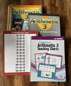 Abeka Arithmetic 3 Teacher Quiz Test Speed Drill Key Teaching Charts Table Facts - Picture 1 of 13