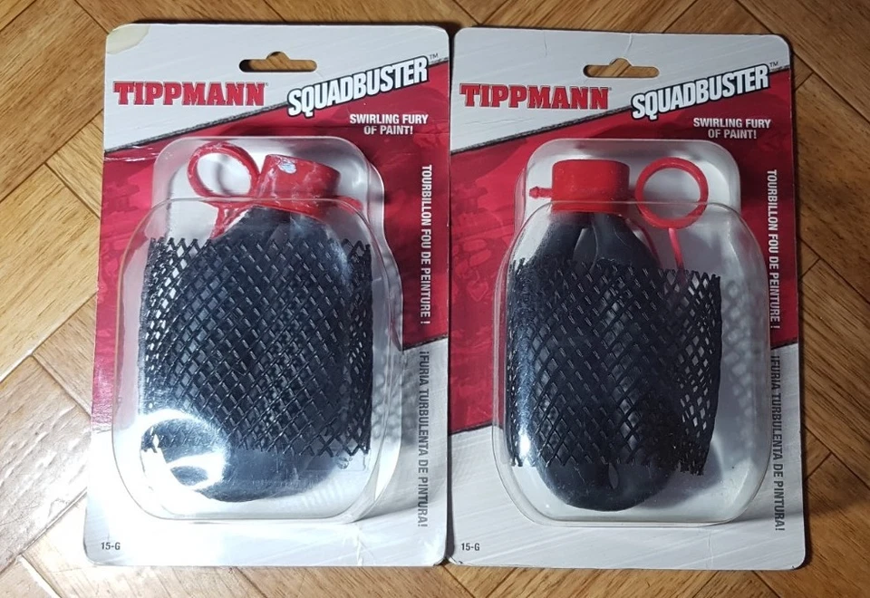 2x Tippmann Sqaudbuster Swirling Fury Of Paint, New Old Paintball Handgranade - Bild 1 von 1