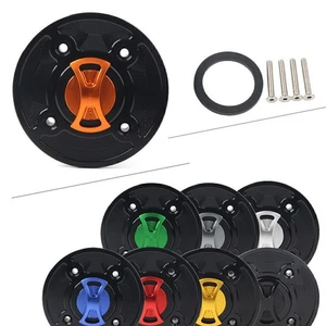 Cubierta de tapa del tanque de combustible CNC sin llave Fit Kawasaki Ninja 400 650 Z900 Versys 1000 - Imagen 1 de 9