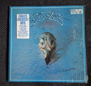 Eagles Their Greatest Hits 1971-1975 LP Asylum 1976 NM SHRINK hype sticker - Picture 1 of 4