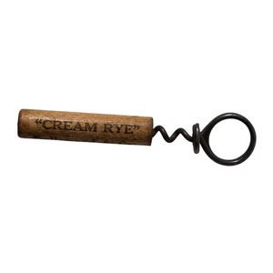 Vintage Advertising Cork Screw Bottle Opener Cream Rye DaHemand & Co. - Picture 1 of 8
