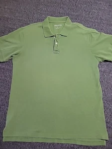 Camisa Polo Eddie Bauer Para Hombres Talla LG Alta Manga Corta Exterior Preppy Verde Salvia - Imagen 1 de 8