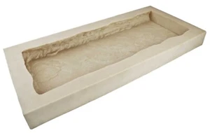 Gummiformen für Beton, rustikale Wandkappe-Endkappe Form, 23,5" L x 9,5" B x 2" T - Bild 1 von 8