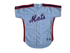 New York Mets Russell Athletic Jersey Vintage MLB USA 1990/95 Taglia 44 Rarissima - Foto 1 di 8